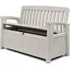 Image de Keter Patio Bench Banc de jardin blanc