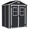 Image de KETER Manor Maison de jardin avec fenêtres 6x5 DD, 185 x 226 x 152 cm, anthracite KETER 17202483