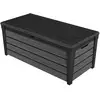 Image de Coffre De Rangement De Jardin Brushwood En Résine Durable Et Résistante Aux Intempéries, Graphite - 454l - 145x69.7x60.3 Cm - Keter