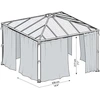 Image de Canopia by Palram Palram - Ensemble de rideaux Canopia pour le Pavillon de la Martinique