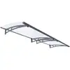 Image de Canopia By Palram - Marquise Transparente 302x91.5cm Gris Anthracite - Palram - 705580