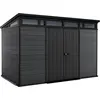 Image de Keter Cortina 117 Abri de jardin - 342x218x226cm - Plastique - Gris - Evotech - résistant aux intempéries + sans entretien