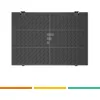 Image de Lot De 2 Filtres Charbon Type 37 Amc962 285x175x40 Mm (484000008786, 481249038015) Hotte Ariston Hotpoint, Fagor, Faure Ikea Whirlpool, Sauter, Whirlpool