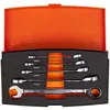 Image de Bahco 1RM/S5 Ratcheting crowfoot wrench set 5-piece Spanner size (metric) 8 - 19 mm