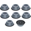 Image de INF Pieds anti-vibrations pour lave-linge/sèche-linge Gris Paquet de 8