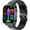 Image de INF Montre intelligente ECG avec moniteur de tension artérielle et sommeil Le noir
