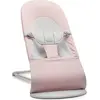 Image de Transat BABYBJÖRN Balance Soft - Tissu rose pâle et gris avec un cadre gris clair
