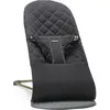 Image de BABYBJÖRN Bouncer Bliss - Couverture classique noire tissée avec cadre gris foncé