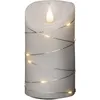 Image de Konstsmide 1834-190 Bougie En Cire Véritable À Led Blanc Blanc Chaud (ø X H) 75 Mm X 135 Mm Avec Effet 3d, Avec Interrupteur Q158452