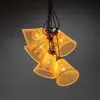 Image de Konstsmide 2333-830 Système de chaînes LED pour jardins de bière Set de base, variateur inclus, E27, 10 ampoules claires / diodes ambre, 24V, extérieur (IP44), câble noir