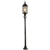 Image de Konstsmide Milano Poteau De Borne Simple Extérieur Moderne Noir, Argent Avec Détecteur De Mouvement, Ip43