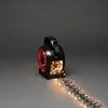Image de Konstsmide Micro LED Compactlights avec enrouleur de câble, 300 diodes blanc chaud, 30V, extérieur (IP44), câble noir - 3843-100