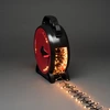 Image de Konstsmide Micro LED Compactlights avec enrouleur de câble, 1000 diodes ambre, 30V, extérieur (IP44), câble noir - 3849-800