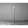 Image de Konstsmide Heimdal en aluminium laqué argenté avec verre opalin