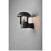 Image de Applique murale Heimdal de Konstsmide en aluminium laqué noir avec verre transparent