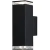 Image de Konstsmide Pollux Applique Murale Extérieure Moderne Up Down Noir 2x Gu10, Ip44