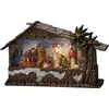 Image de Konstsmide Lanterne à eau LED, "Crèche", marron, remplie d'eau, minuterie 5h, 3 diodes blanches chaudes, fonctionne sur piles & USB, intérieur - 4286-000