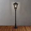 Image de Konstsmide Benu lampe d'allée en aluminium laqué noir et verre acrylique fumé