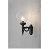 Image de Applique murale Konstsmide Orion en aluminium laqué noir avec verre acrylique transparent