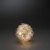 Image de Konstsmide LED Drahtball, 40 diodes blanc chaud, 4,5V, intérieur, câble transparent - 3513-303