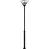 Image de Konstsmide Gemini Tête Et Lampadaire Extérieur Classique Noir Mat Max Watt 1x 60, E27, Ip44
