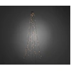 Image de Konstsmide - Manteau d'arbre à LED avec anneau, pour arbre de Noël, 5 fils de 30 diodes, prémonté, 150 diodes ambre, transfo interne 24V, câble vert foncé ; 6360-820