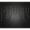 Image de Konstsmide - Rideau de lumière LED pluie de glace, avec globes blancs, 200 diodes blanches chaudes, transfo extérieur 24V, câble transparent ; 3672-103