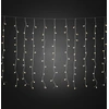 Image de Konstsmide - Rideau lumineux à LED, avec globes blancs, 400 diodes blanc chaud, transfo extérieur 24V, câble transparent ; 3675-103