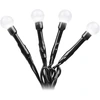 Image de Konstsmide - Guirlande lumineuse LED, diodes rondes, 80 diodes blanches froides, transfo extérieur 24V, câble noir ; 3691-207