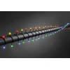 Image de Konstsmide - Guirlande lumineuse LED, diodes rondes, 80 diodes multicolores, transfo extérieur 24V, câble noir ; 3691-507