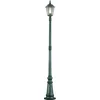 Image de Konstsmide Firenze Lampe d'allée en aluminium laqué vert avec verre transparent