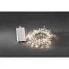 Image de Konstsmide 3730-103 Guirlande D'eclairage Extérieur Sur Pile Avec Interrupteur 240 Leds Blanc Chaud Câble Transparent