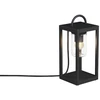Image de Bologna Lampe de sol E27 230V noir, verre transp. || 7533-750