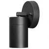 Image de Konstsmide Modena Spot mural orientable noir Applique en aluminium laqué noir avec verre transparent