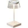 Image de Konstsmide Lampe de table design Scilla | blanc | Intérieur/Extérieur | USB/Accu | 7816-250