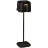 Image de Konstsmide Lampe de table Nice | noir | Intérieur/Extérieur | Lampe de table USB | 7818-750