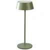 Image de Konstsmide 7839-630 Menton Lampe de table USB | vert menthe | Intérieur | Sans fil |2200K/2700K | 9-20 h d'autonomie | 11 x 11 x 30 cm | Station de recharge incluse