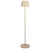 Image de Konstsmide 7841-330 Pomezia M Lampadaire | couleur sable | Intérieur/Extérieur | Sans fil | 2700 K/3000 K | Autonomie de 7 à 15 h | 25 x 25 x (53/88,5/125) cm
