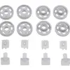 Image de Rouleaux pour panier Electrolux AEG 407130030/7 pour panier inférieur de lave-vaisselle, lot de 8