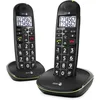 Image de Doro Phone EASY 110 DUO Téléphone sans fil à faible rayonnement, identification de l'appelant, fonction mains libres, DECT