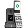 Image de Doro 2880 4G Téléphone Portable à Clapet pour Seniors - Simple d'Utilisation - Téléphone Portable sans Internet - Double Ecran - Touche d'Assistance - Touches Vocales - Bluetooth (Noir/Blanc) en occasion ou reconditionné