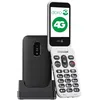 Image de DORO - Téléphone À Clapet Doro Leva E22 4G Seniors - Grand Écran 2,8", Touches Contrastées, Son Fort & Clair, HD Voice, Caméra, Touche Doro Secure - Avec Station De Recharge - Noir/Blanc en occasion ou reconditionné