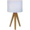Image de Kullen - Lampe De Table D'Intérieur À 1 Lumière En Chêne Avec Abat-jour Cylindrique, E14 - Markslojd