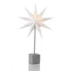 Image de MARK SLÖJD STERN+LICHT STEHLAMPE HARD WEIß BETON METALL STAR 35x58cm DEKO 702469