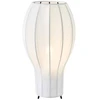 Image de Lampe De Table Blanche Tissu E27 Métal Noir - Markslojd - Globo