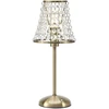 Image de Lampe De Table Led Rechargeable Laiton Antique Verre Cristal - Markslojd - Liora