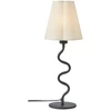 Image de Lampe De Table Métal Noir Abat-jour Lin Beige E14 - Markslojd Veya