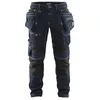 Image de Pantalon Artisan X1900 Stretch - 1990 - Bleu Foncé / Noir - 46 - Jambes Courtes - Blaklader