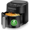 Image de Emerio friteuse à air XL 4,5 L   1300 W   numérique   8 programmes   noire   AF-129369