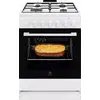 Image de Electrolux LKK620010W Cuisinière A Electrique Gaz Blanc